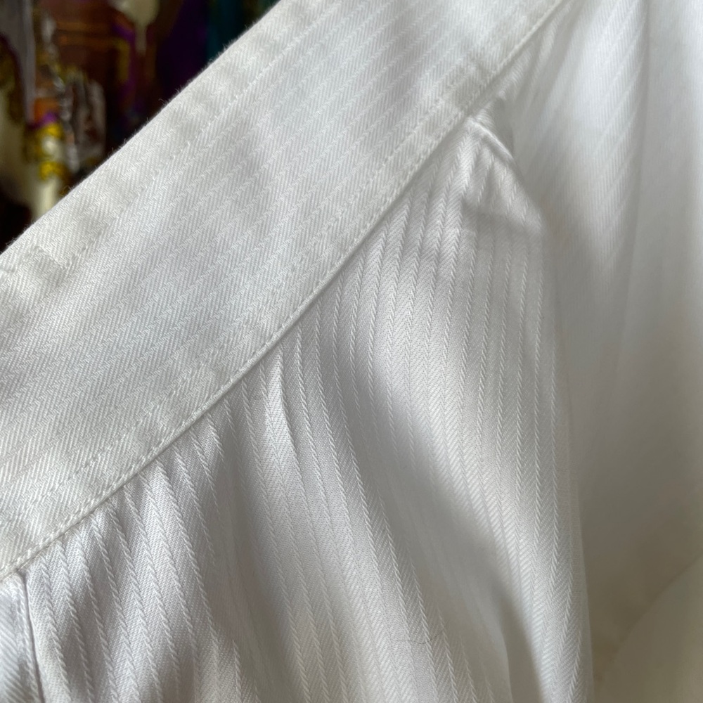 Armani Collezioni White Casual Button Down Shirt - Picture 7 of 8